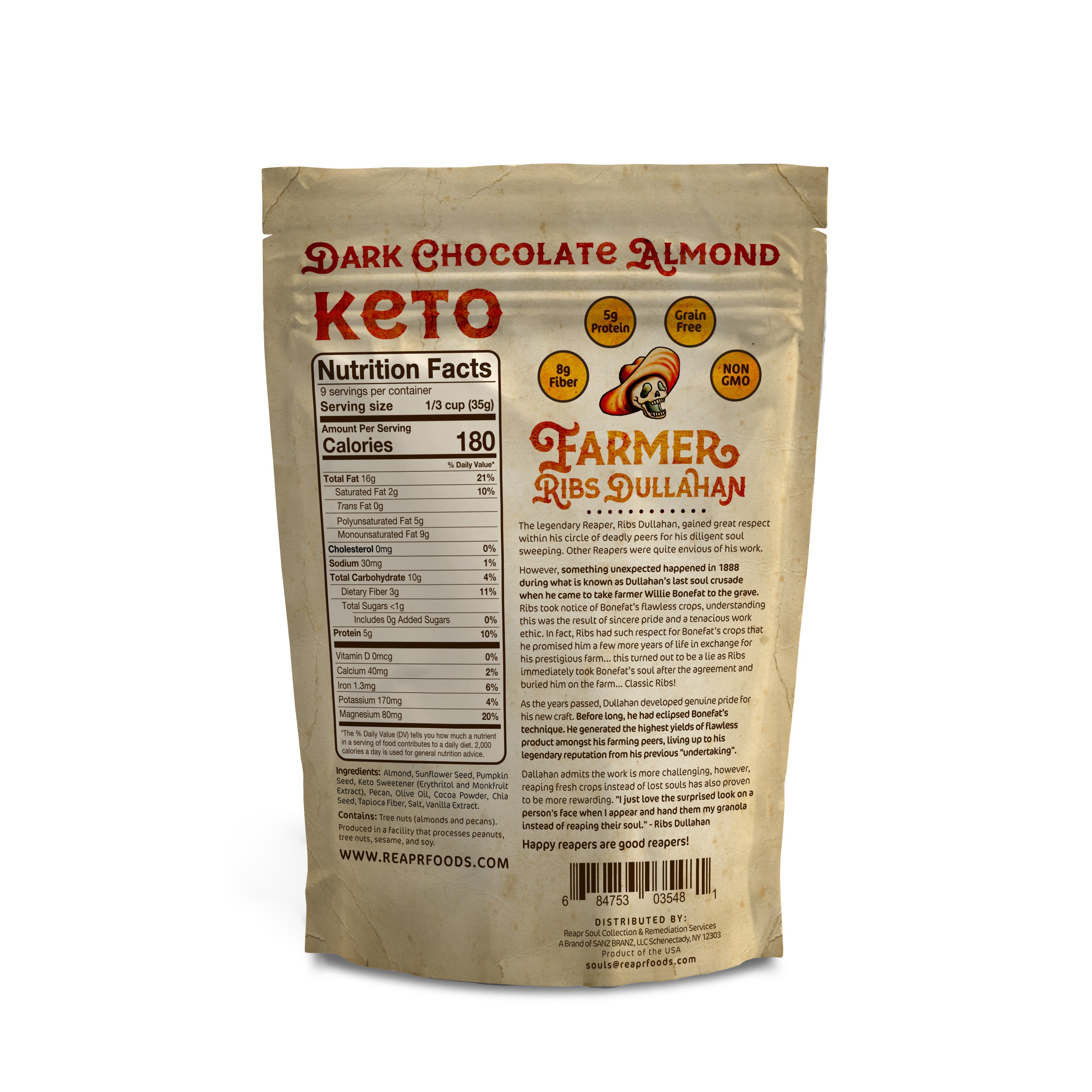 Reapr - Dark Chocolate Almond Keto Friendly Granola